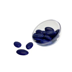 Dragées au chocolat noir, 70% de cacao, couleur BLEU MARINE