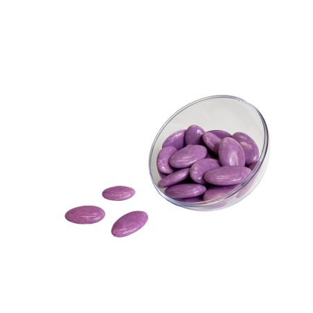 Dragées au chocolat noir, 70% de cacao, couleur VIOLET