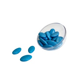 Dragées au chocolat noir, 70% de cacao, couleur TURQUOISE