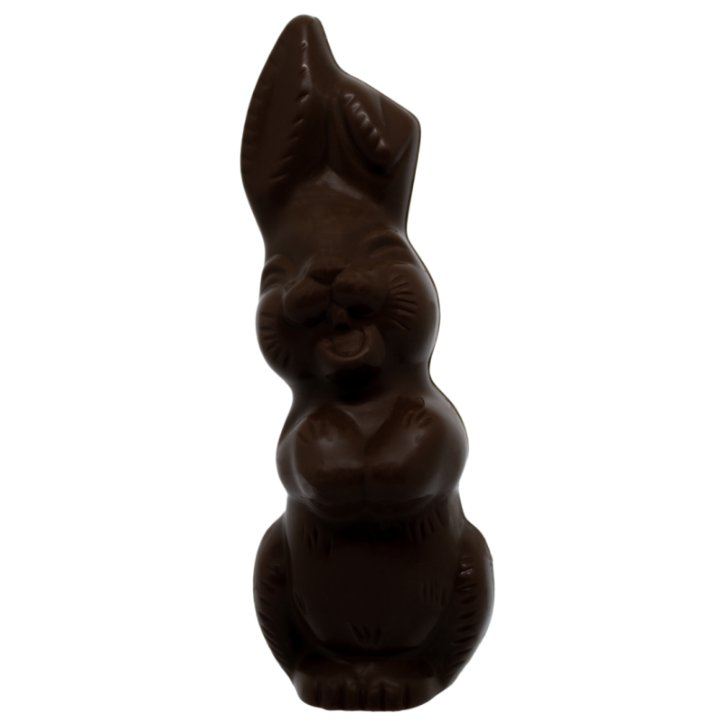 Lapin rieur au chocolat noir