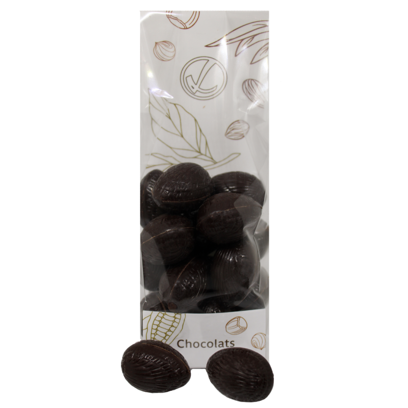 Oeufs praliné au chocolat noir