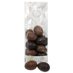 Œufs praliné au chocolat au lait et noir
