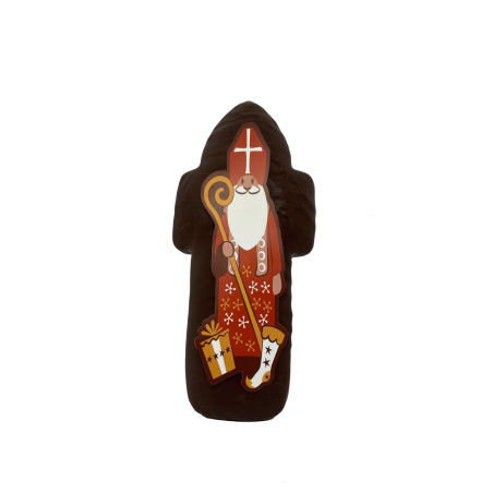 St Nicolas enrobé de chocolat noir